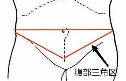 腹部三角区是什么位置图