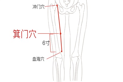 箕门穴位置图