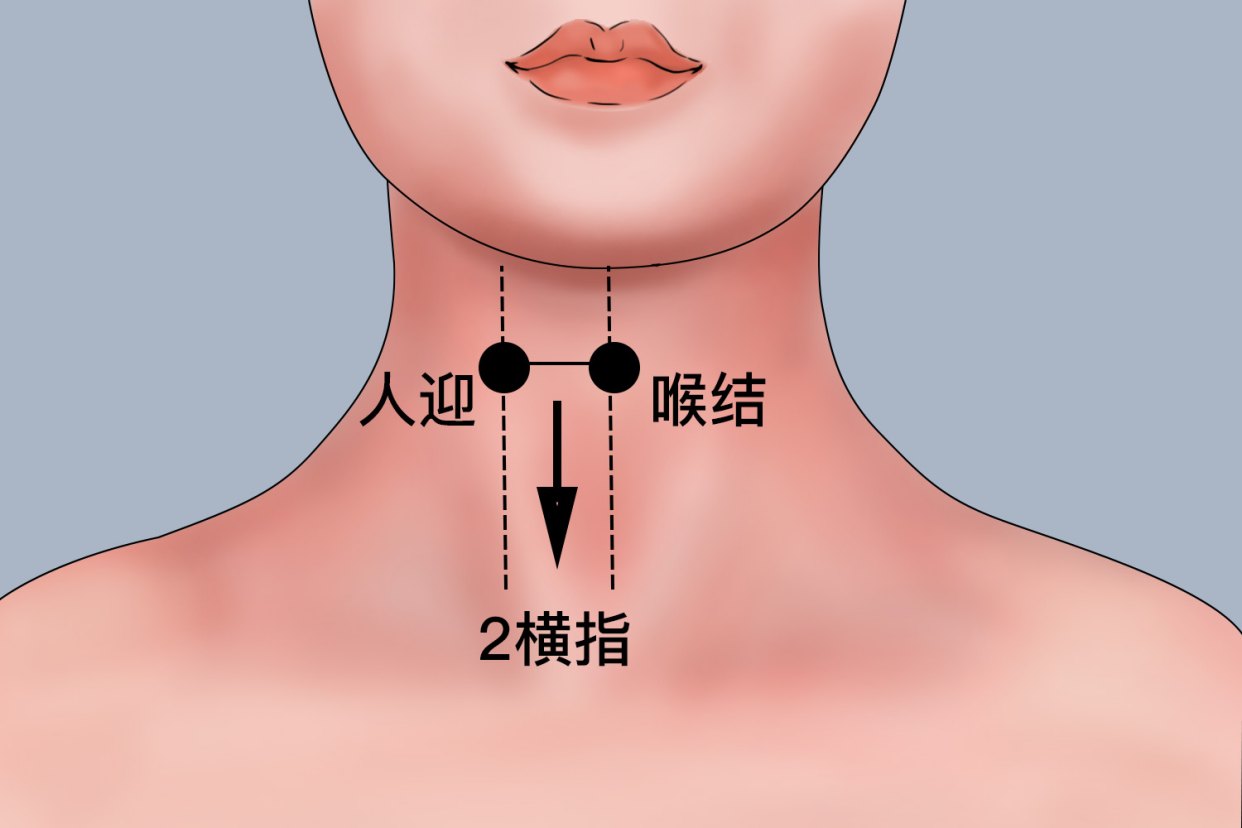 人迎的准确位置图片及功效| 百度健康·医学科普