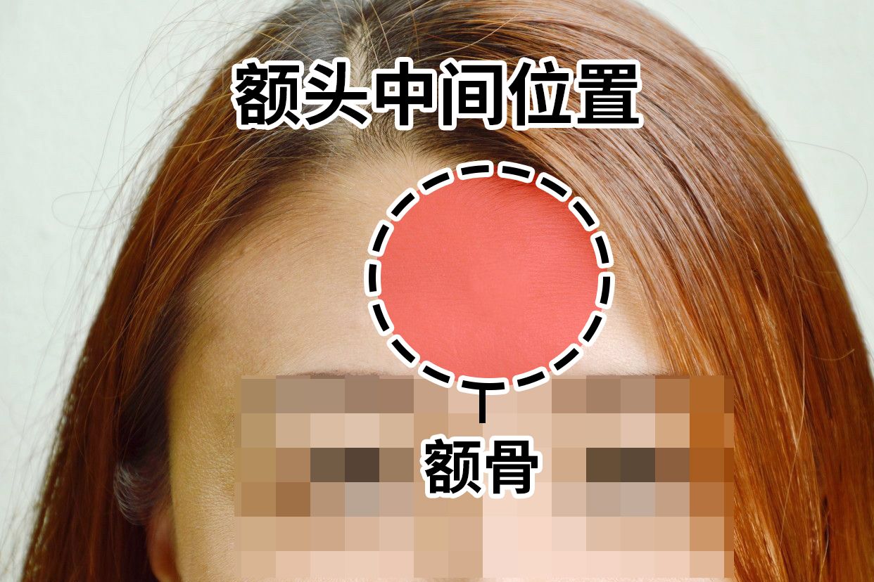 额头中间是什么位置图
