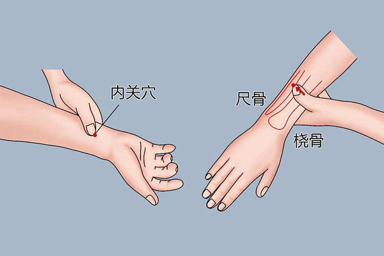 止嗝的方法掐手腕图