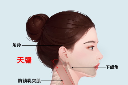天牖穴的位置及功效图片