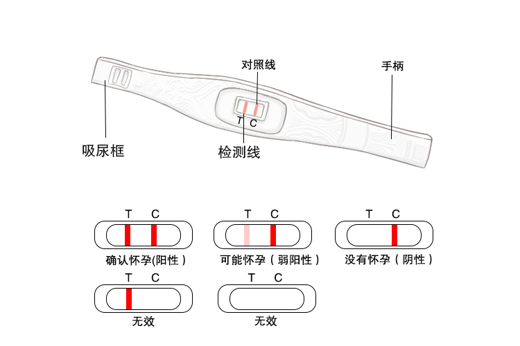 验孕棒对照图