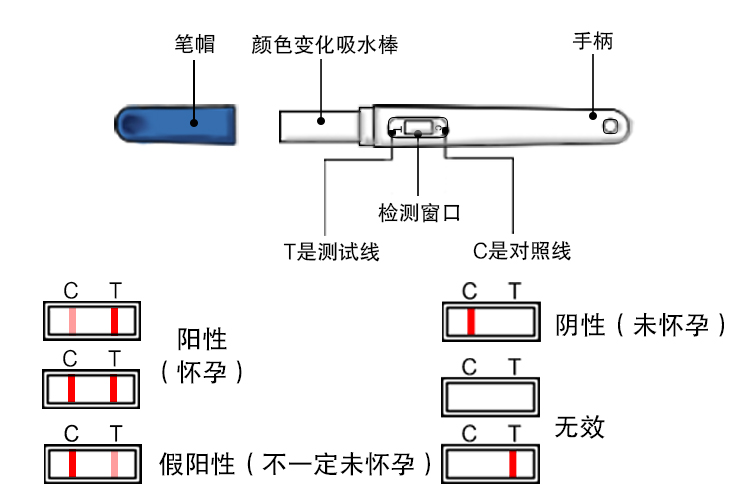 试纸怎么看结果图片